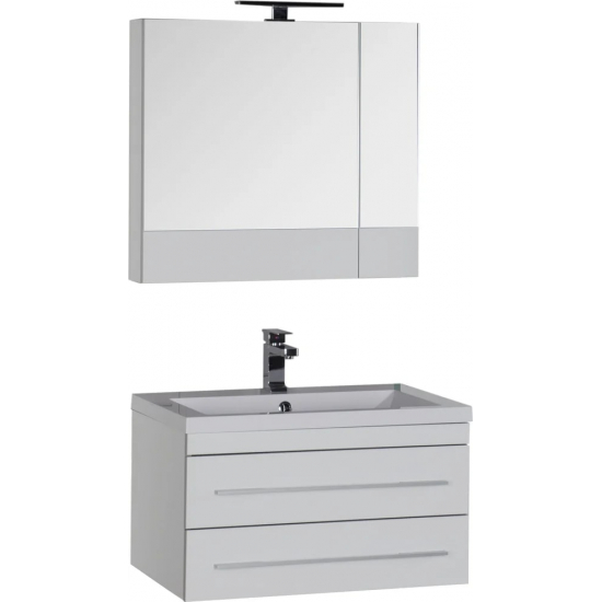 Зеркало-шкаф AQUANET Верона 75 белый