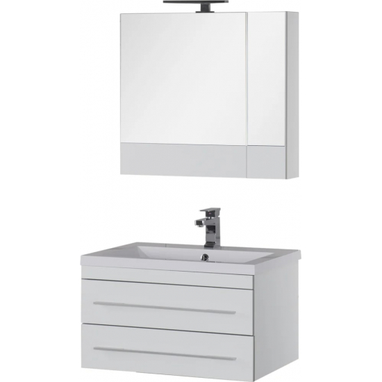 Зеркало-шкаф AQUANET Верона 75 белый