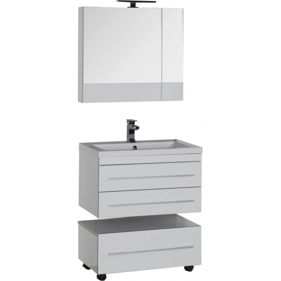 Зеркало-шкаф AQUANET Верона 75 белый