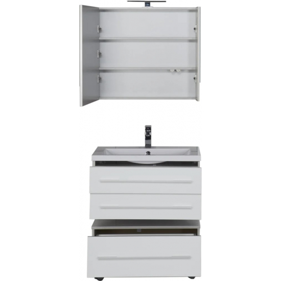 Зеркало-шкаф AQUANET Верона 75 белый