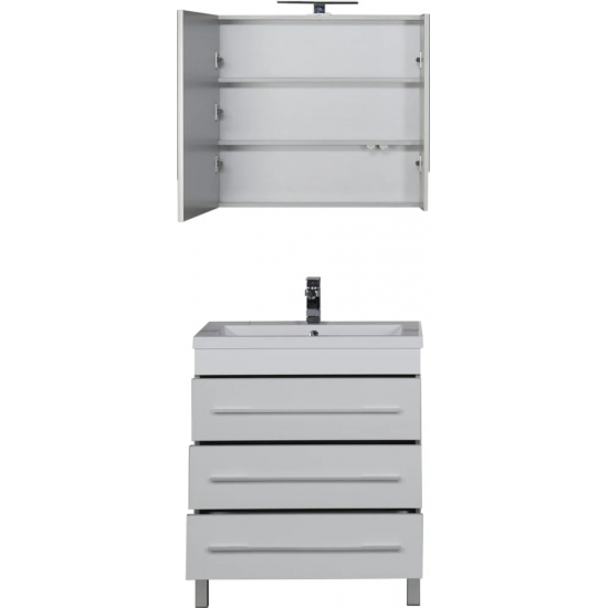 Зеркало-шкаф AQUANET Верона 75 белый