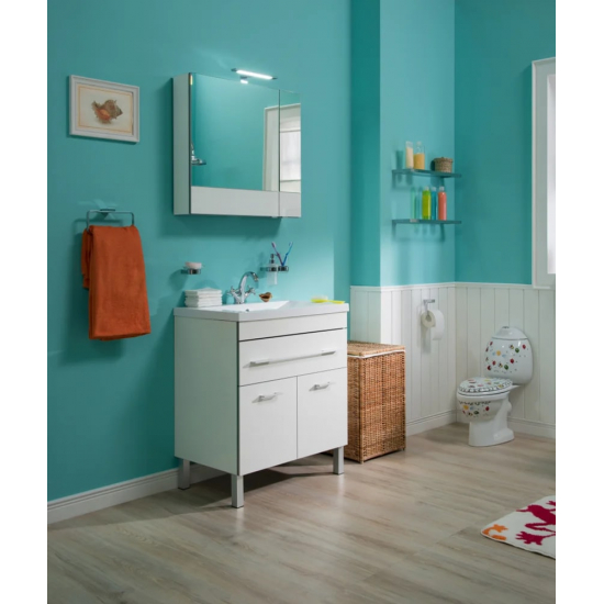 Зеркало-шкаф AQUANET Верона 75 белый