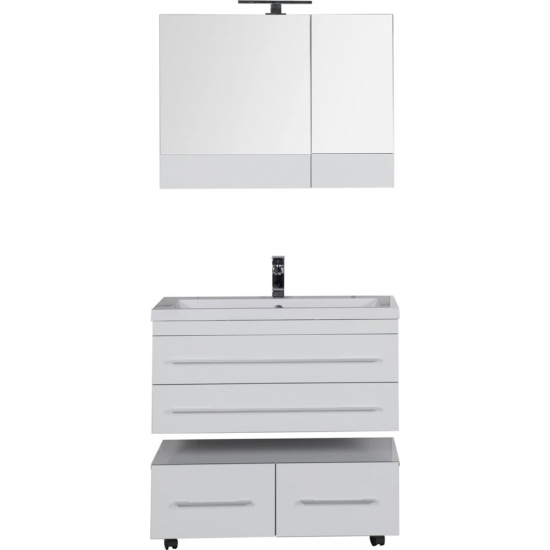 Зеркало-шкаф AQUANET Верона 90 белый 