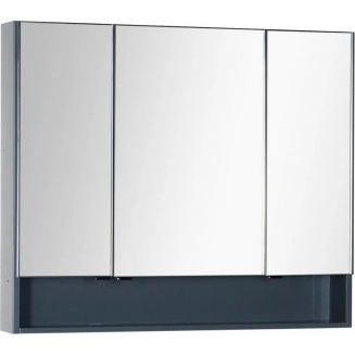 Зеркало-шкаф AQUANET Виго 100 сине-серый