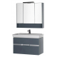 Зеркало-шкаф AQUANET Виго 100 сине-серый
