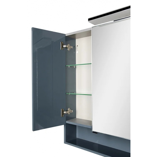 Зеркало-шкаф AQUANET Виго 100 сине-серый