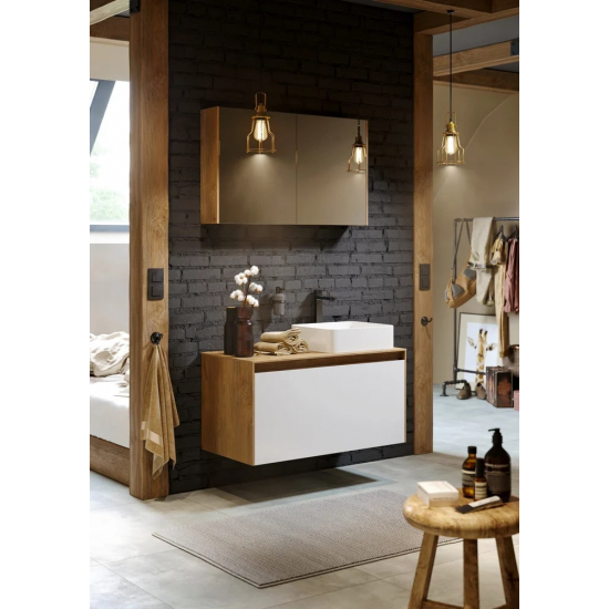 Зеркало-шкаф AQWELLA 5 stars Mobi 100 дуб балтийский