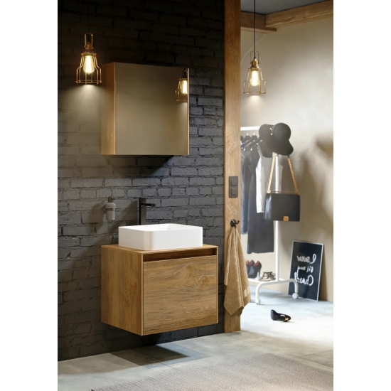 Зеркало-шкаф AQWELLA 5 stars Mobi 60 дуб балтийский