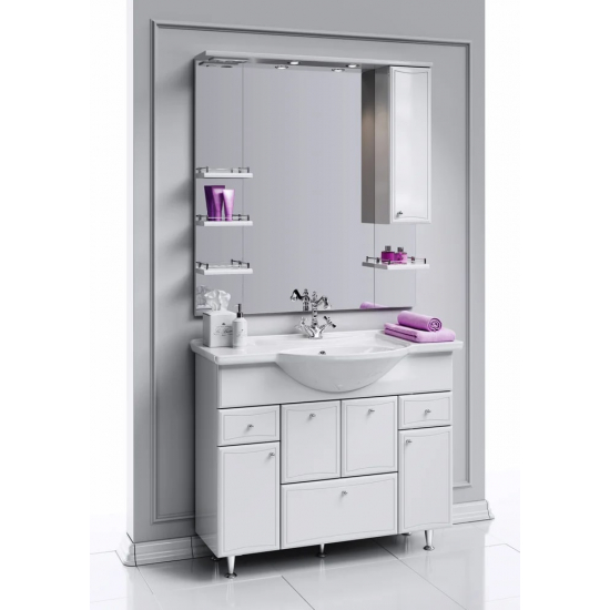 Зеркало-шкаф AQWELLA Барселона 100 с подсветкой