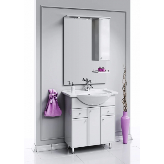 Зеркало-шкаф AQWELLA Барселона 80 с подсветкой