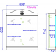 Зеркало-шкаф AQWELLA Franchesca 65