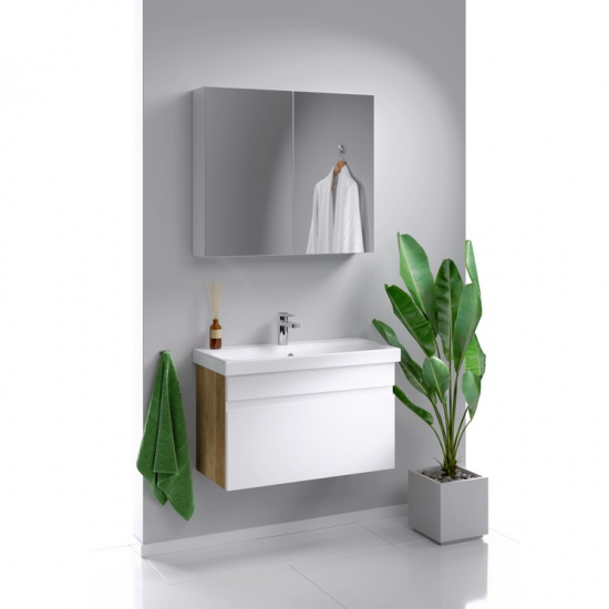 Зеркало-шкаф AQWELLA МС.04.08 ширина 80 см