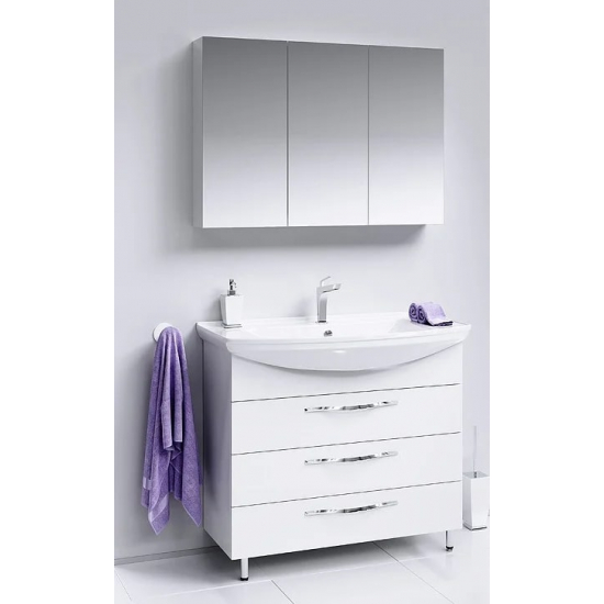 Зеркало-шкаф AQWELLA МС.04.10 ширина 100 см