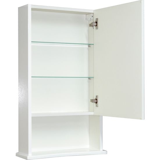 Зеркало-шкаф AURA 50 А правое с полкой, белый