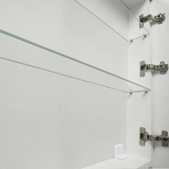 Зеркало-шкаф AURA Флай 61-2 овал белый