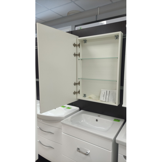 Зеркало-шкаф AURA Флай 61 (эко) белый