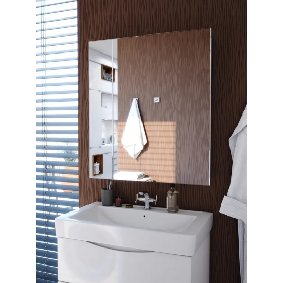 Зеркало-шкаф AURA Флай 77-1 (эко) белый