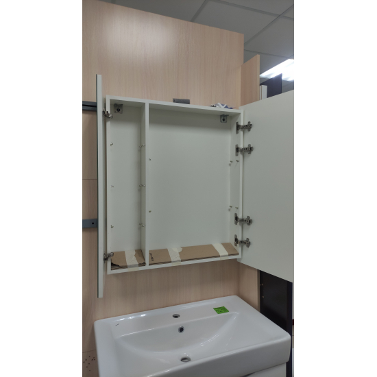 Зеркало-шкаф AURA Флай 77-1 (эко) белый