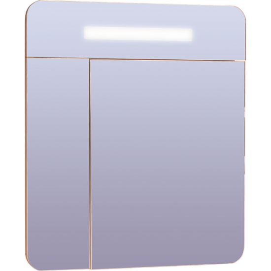 Зеркало-шкаф AURA Флай 77-2 овал белый