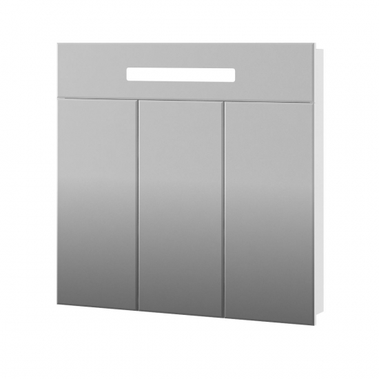 Зеркало-шкаф AURA Флай 90-3 белый