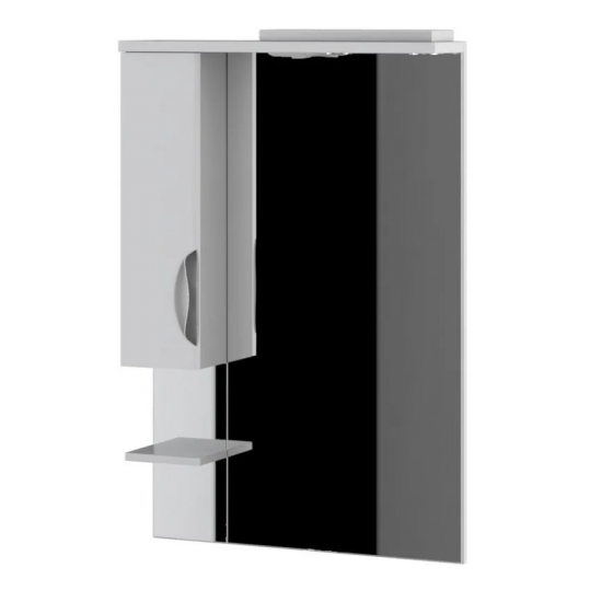 Зеркало-шкаф AURA Люкс 70 левое белый