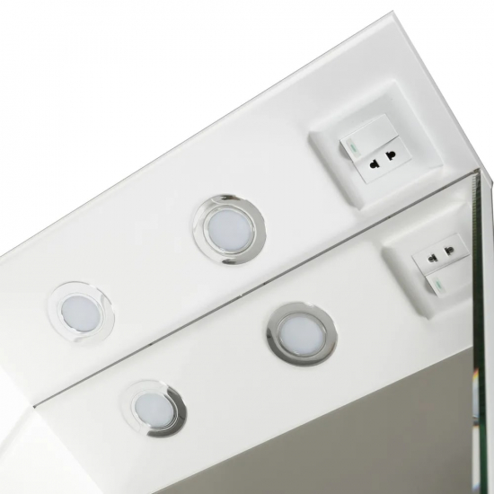 Зеркало-шкаф AURA Люкс 70 левое белый