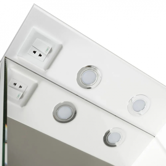 Зеркало-шкаф AURA Люкс 70 правое белый