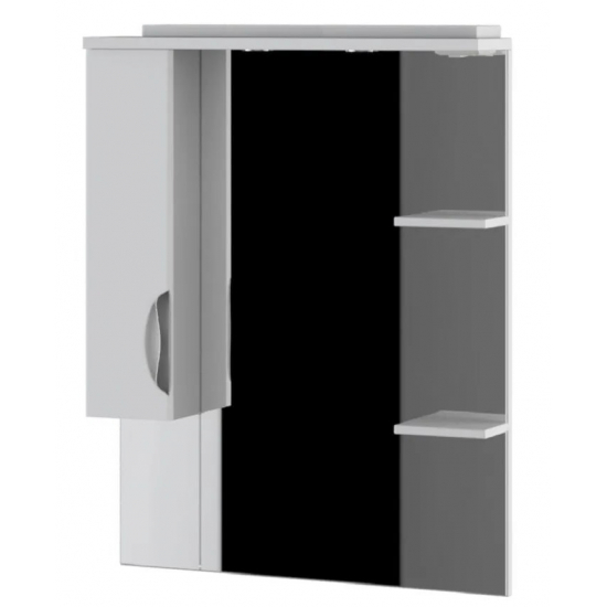 Зеркало-шкаф AURA Люкс 80 левое белый