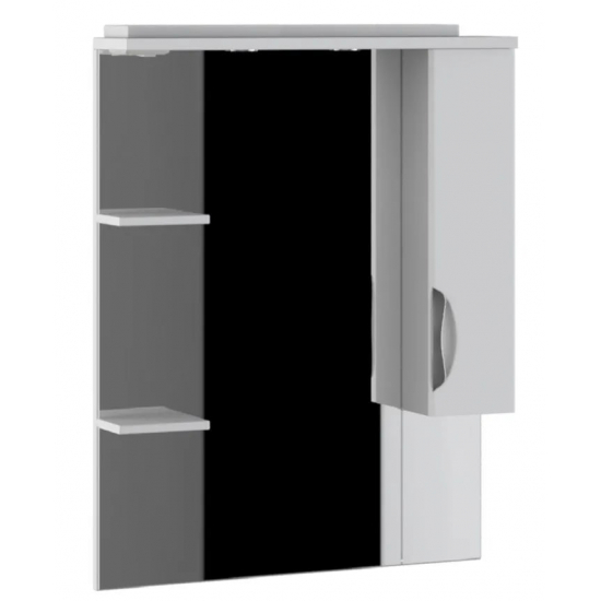 Зеркало-шкаф AURA Люкс 80 правое белый