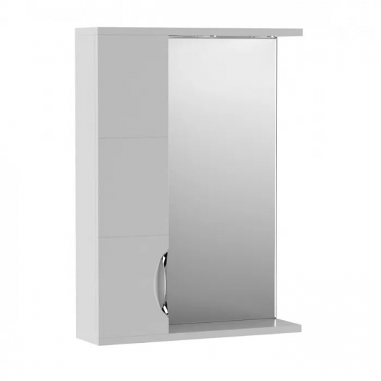 Зеркало-шкаф AURA Техно 60 левое белый