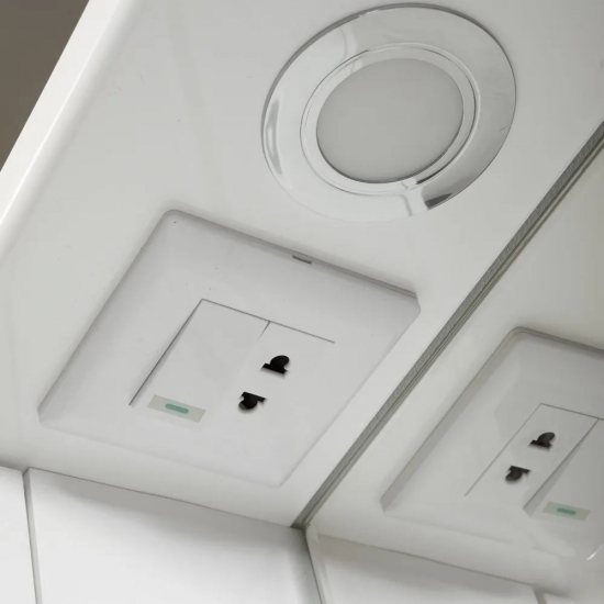 Зеркало-шкаф AURA Техно 60 левое белый