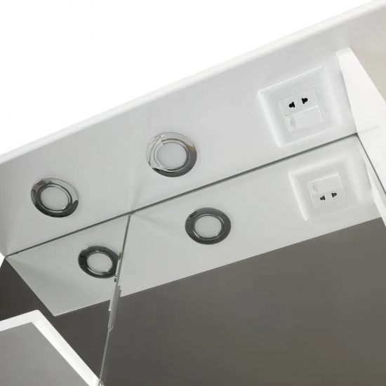 Зеркало-шкаф AURA Техно 80 правое белый