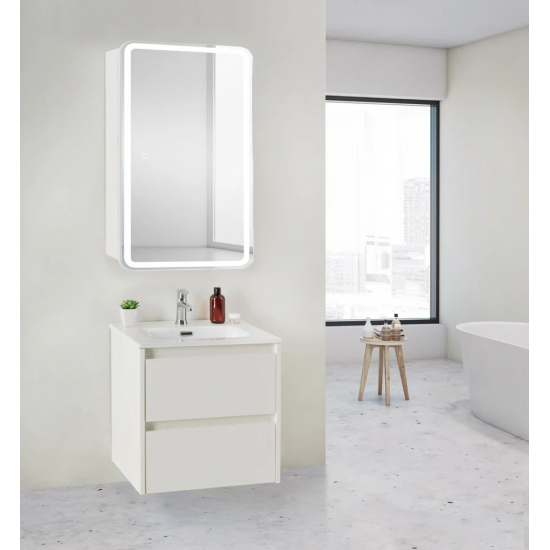Зеркало-шкаф BELBAGNO Marino SPC-MAR-500/800-1A-LED-TCH с подсветкой