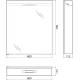 Зеркало-шкаф BELBAGNO SPC-1A-DL-BL-600 с подсветкой
