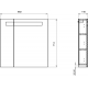 Зеркало-шкаф CERSANIT Melar LS-MEL70-Os 70, с подсветкой