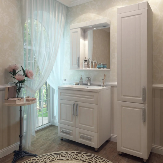 Зеркало-шкаф EVA GOLD Paradiz 70 белое