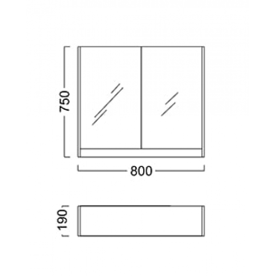 Зеркало-шкаф KERAMA MARAZZI Buongiorno 80 белый