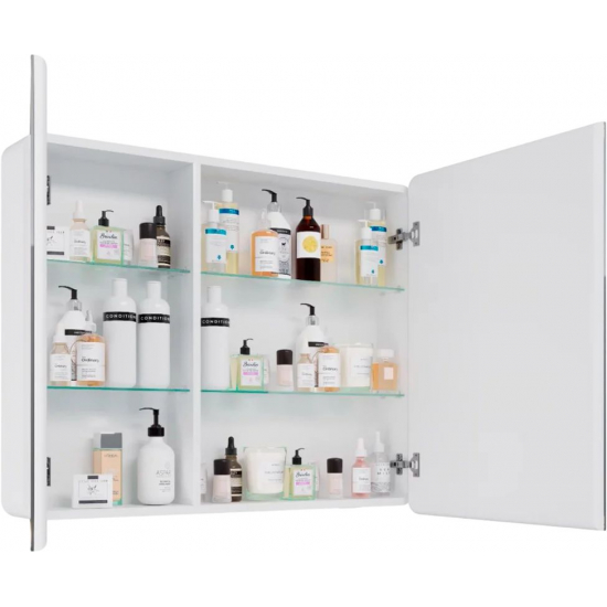 Зеркало-шкаф LEMARK Element 100x80, с подсветкой и розеткой