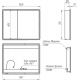 Зеркало-шкаф LEMARK Element 100x80, с подсветкой и розеткой