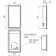 Зеркало-шкаф LEMARK Element 45x80 правый, с подсветкой и розеткой