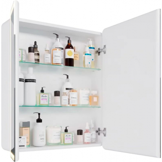 Зеркало-шкаф LEMARK Element 70x80, с подсветкой и розеткой