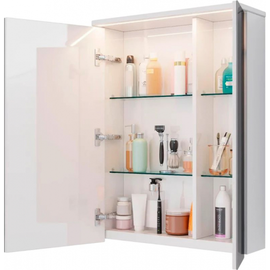 Зеркало-шкаф LEMARK Zenon 60x80, с подсветкой и розеткой