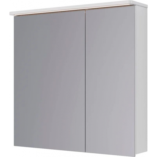 Зеркало-шкаф LEMARK Zenon 80x80, с подсветкой и розеткой