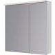Зеркало-шкаф LEMARK Zenon 80x80, с подсветкой и розеткой