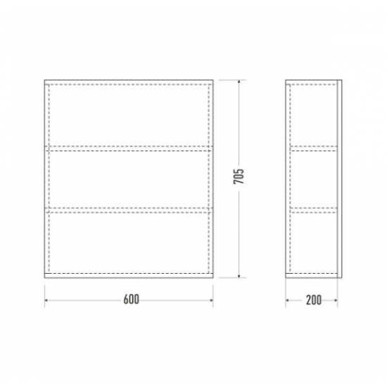 Зеркало-шкаф MIRSANT Фарида 18 белый 50x70