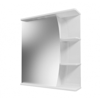 Зеркало-шкаф MIRSANT Фарида 20 Парус левый 55x70 белый