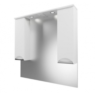 Зеркало-шкаф MIRSANT Камилла 100 с подсветкой, с двумя ящиками