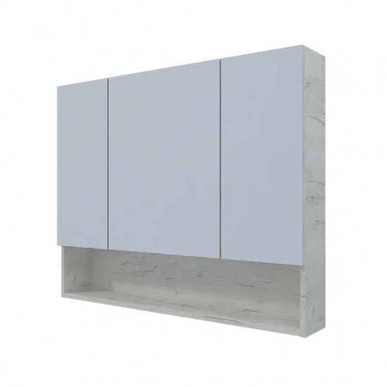 Зеркало-шкаф MIRSANT Мальта 100 дуб белый