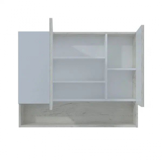 Зеркало-шкаф MIRSANT Мальта 100 дуб белый