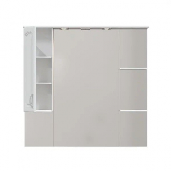 Зеркало-шкаф MIRSANT Мия 105 с подсветкой белый левый